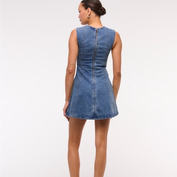 Abercrombie & Fitch Blue Denim Mini Dress - Picture 2 of 2